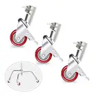 Neewer набор вращающихся колесиков с 3 упаковками, металлическая конструкция с резиновой основой совместима только с подставкой для фотосъемки с Neewer