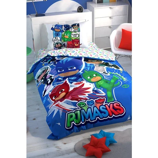 

YOUR WONDERFUL COVER KINGS AND QUEENS Tac Pj Masks Hero Licensed Glow Duvet Cover Set FREE SHİİPİNG