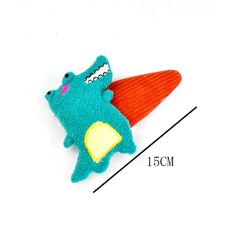 

Large Dinosaur Cartoons Animal Hairpin Cute Side Clip Bangs Hair Accessory Hairpin Coral Fleece Plush The New Girly Headdress
