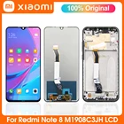 Оригинальный экран для Xiaomi Redmi Note 8, ЖК-дисплей с рамкой, сенсорный экран, дигитайзер в сборе, замена для Note8 M1908C3JH