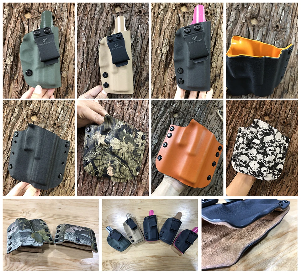 Gunflower Тактический снаружи пояс CZ P10C пистолетный мешочек Kydex кобура с петлей для ремня