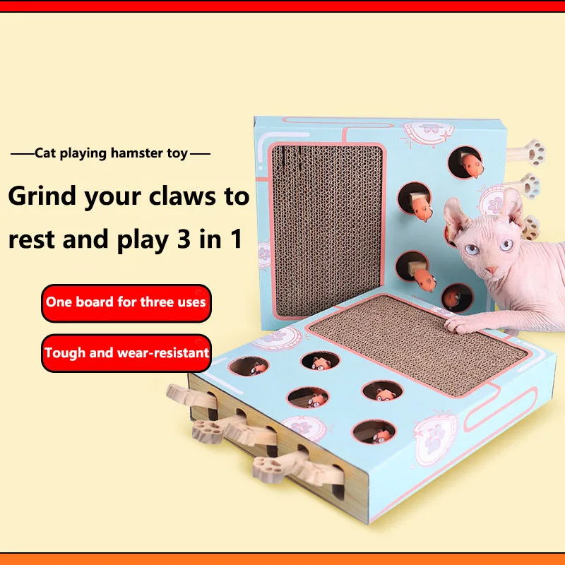 Игрушки для кошек масок коробка мыши владельца взаимодействия с кошками точилка