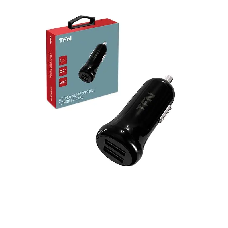 Автомобильное зарядное устройство TFN 2.4A б/кабеля | Электроника