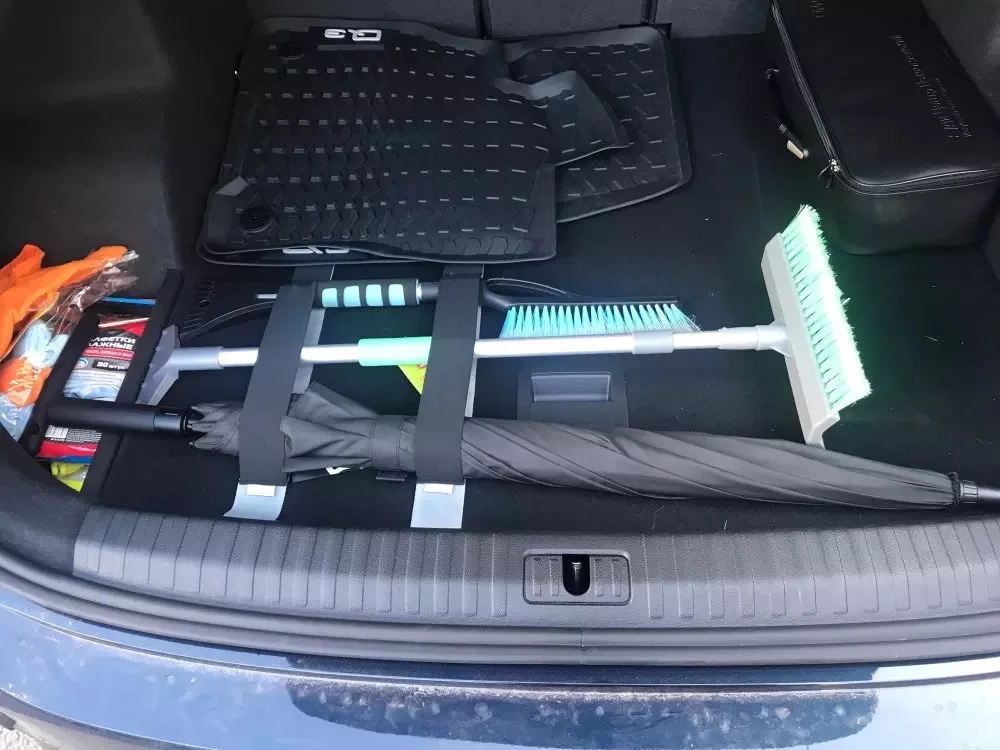 

10 pcs Car Trunk Storage Device Hook and Loop Strong Adhesion Fixed Straps Solid Color Baggage Debris Anti-drop 20*5cm