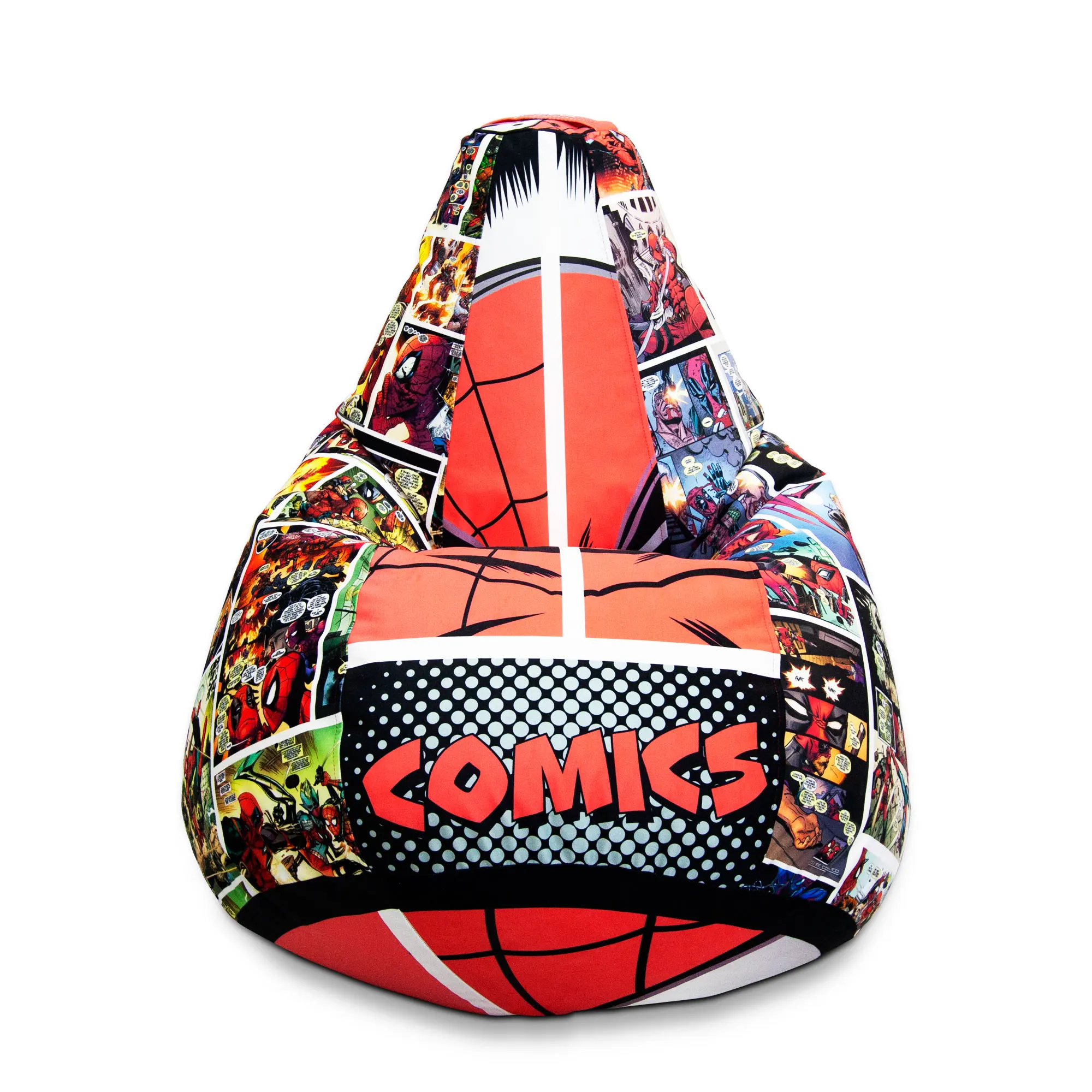 Кресло мешок груша велюр бескаркасный детский пуф пуфик подарок детям 23 февраля