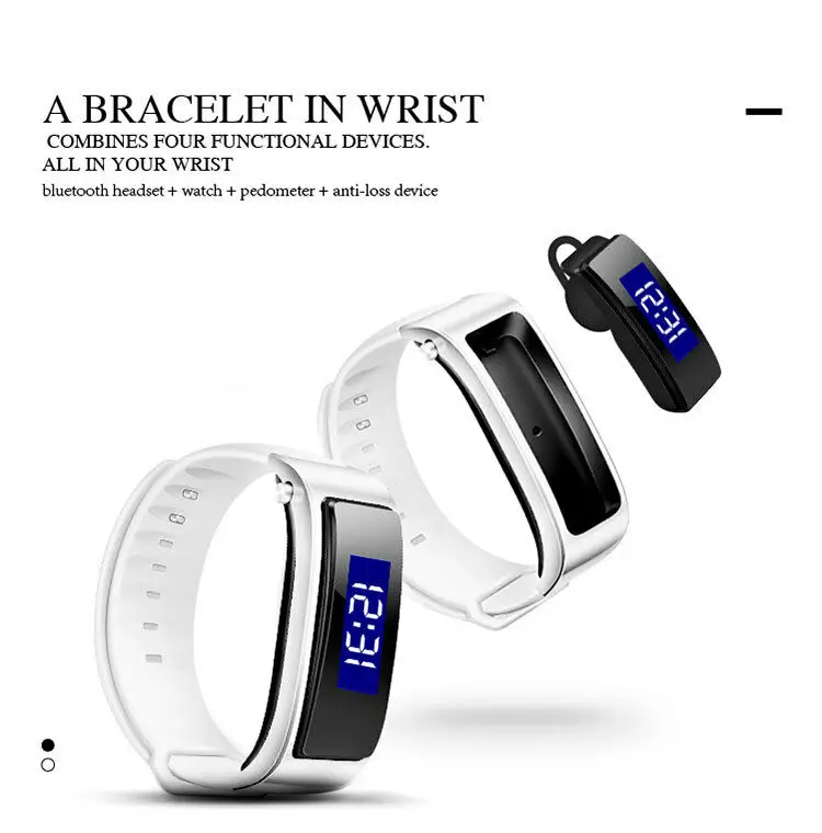 Смарт часы EasyAcc со светодиодным кольцом для мужчин и женщин умные с Bluetooth версии 4 1