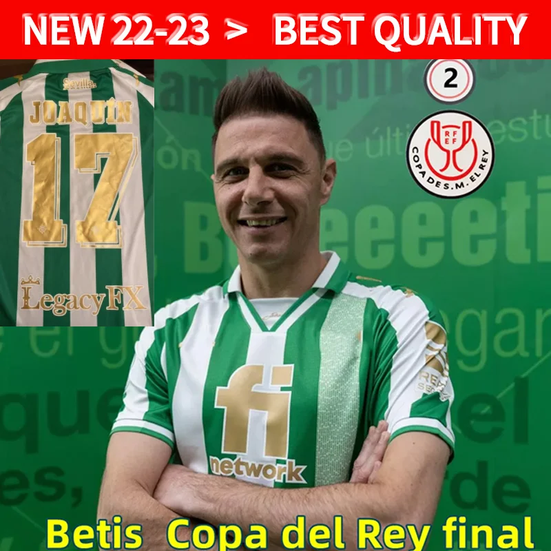

MAN + KIDS 21 22 23 Betis CF Cup soccer Jerseys JOAQUIN Loren 2022 2023 Football Shirts Special suit B.Iglesias Fekir Canales