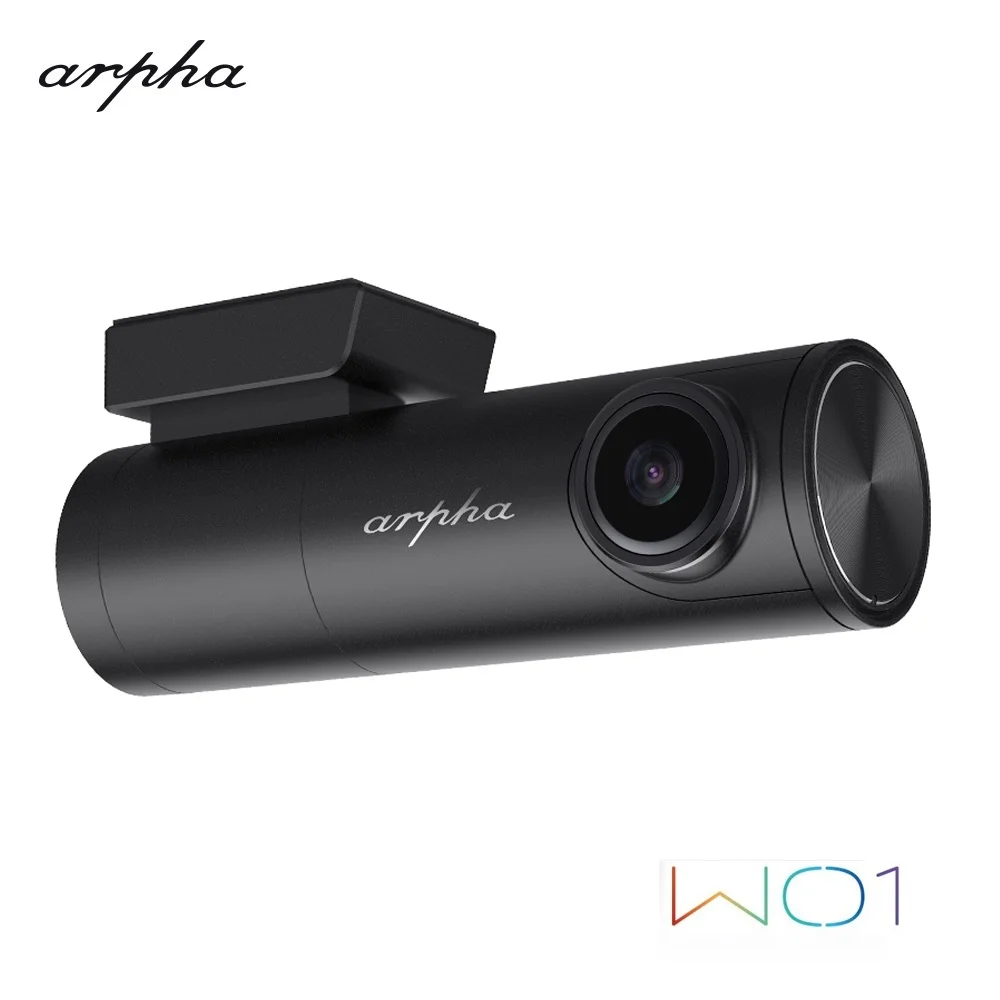 Автомобильный видеорегистратор без экрана Arpha W01 встроенный GPS Wi-Fi 1600P HD ночное