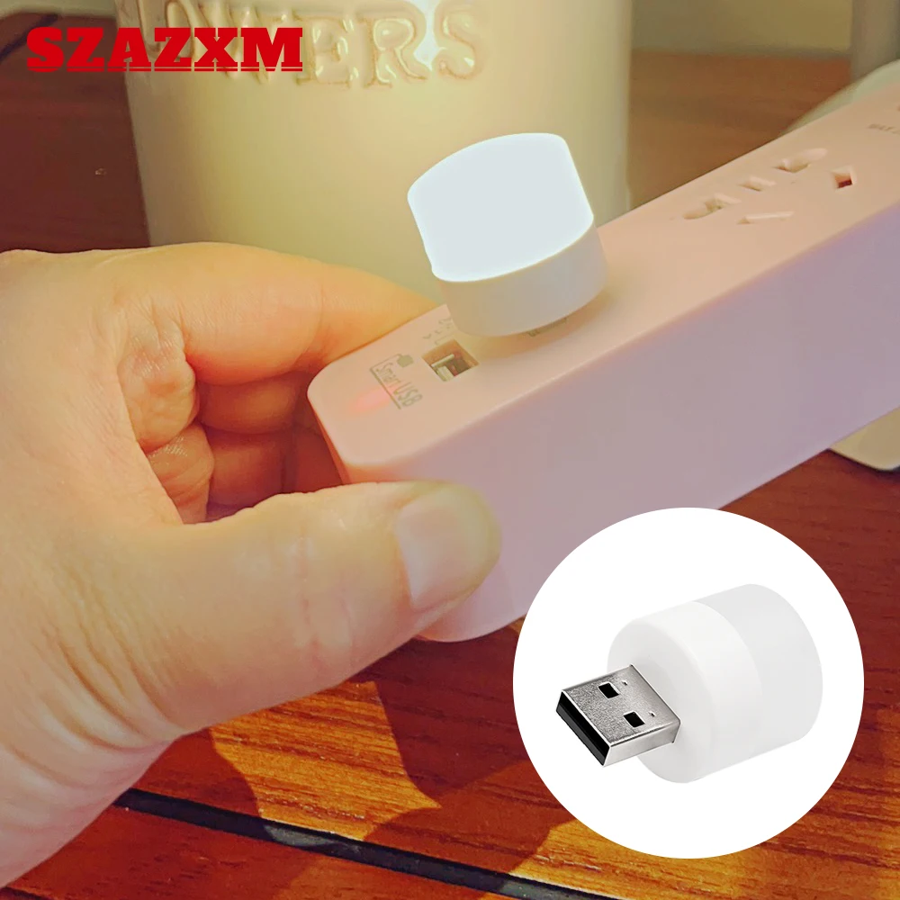 

Children's night light room decoration mini USB night light 5V cylindrical bedside light 1W white soft and not dazzling SZAZXM