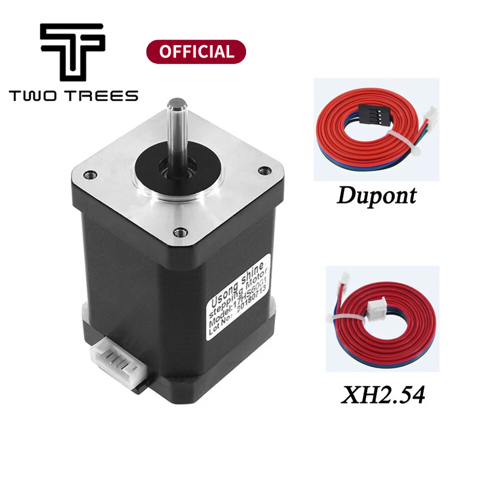 2-фазный гибридный шаговый двигатель Nema17 Двигатель 60 мм 0 7 Нм 4-проводной Nema 17 17HS6001S