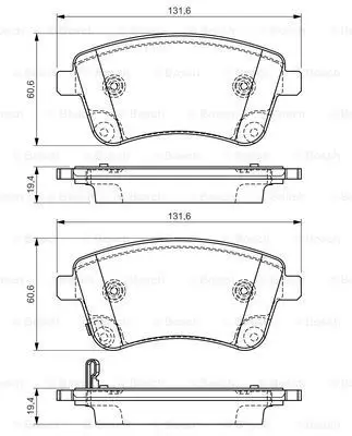 Колодки диск. пер. Kia Venga 1.4/1.6/1.4CRDi/1.6CRDi 10 BOSCH 09|Тормозной цилиндр| |