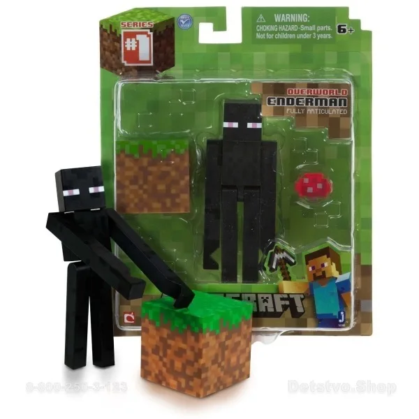 Фигурка Minecraft Enderman Странник края с аксессуарами 8см |Другие имитационные игрушки|