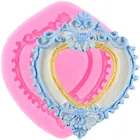 Европейский стиль, рамка в форме сердца, силиконовая форма, сделай сам, для выпечки, инструменты для украшения тортов, формы для полимерной глины, конфет