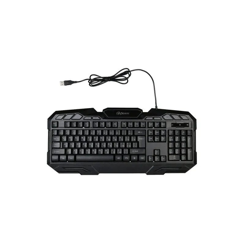 Клавиатура Oklick 700G Dynasty черный USB Multimedia for gamer LED клавиатура с подсветкой |