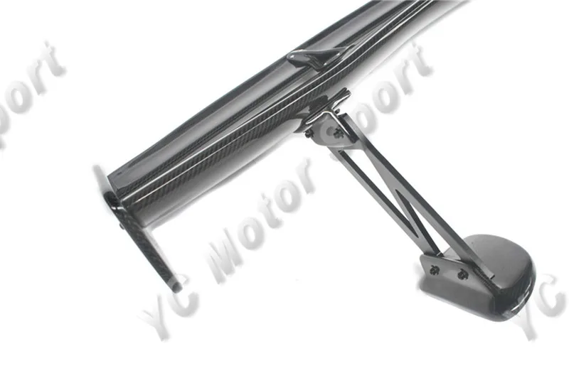 Стайлинг автомобиля 1600 мм карбоновый спойлер и основа с алюминиевыми ножками