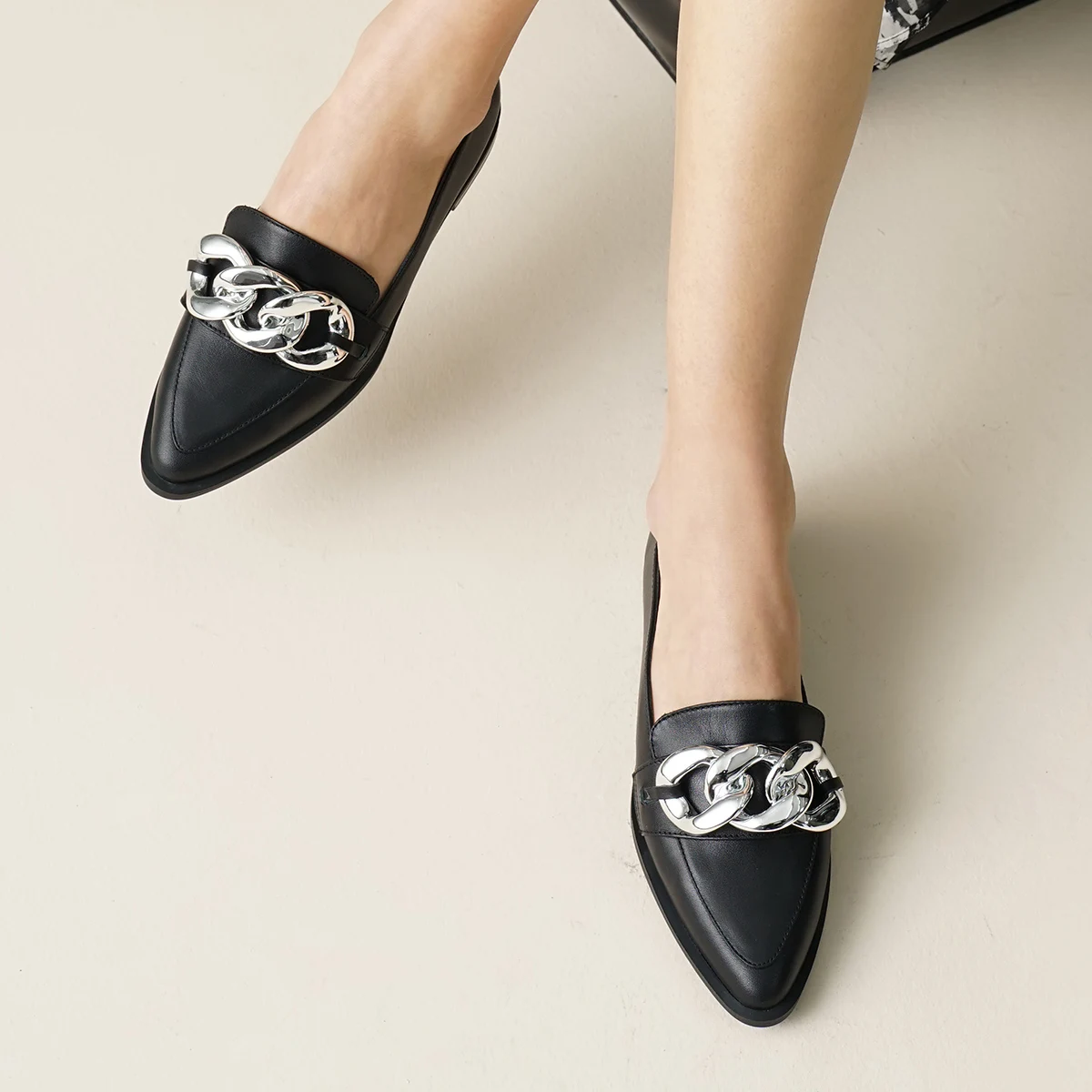 

Mio Gusto бренд GIANNA, черные коричневые цвета норки, удобные повседневные женские лоферы, модная обувь