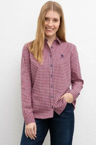 

U.S. POLO ASSN. Красная рубашка слим