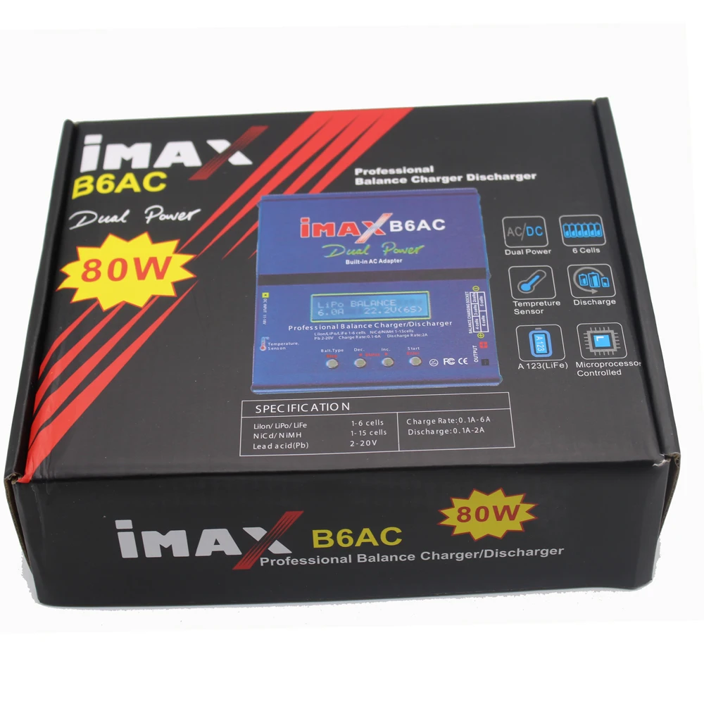 Бесплатная доставка популярное Зарядное устройство переменного тока Imax B3 B6AC 7 4 В