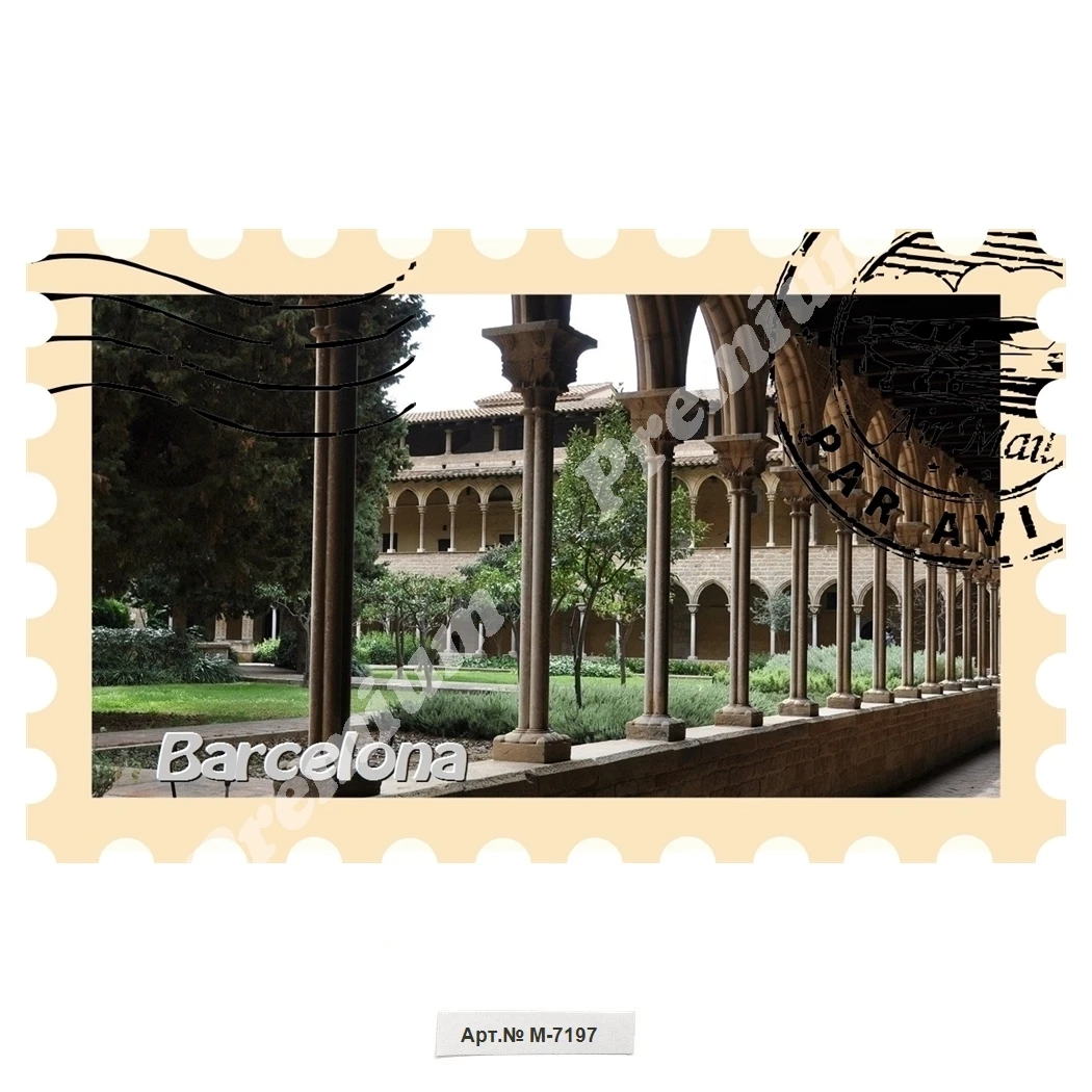 Барселона Испания Сувенирный магнит