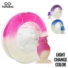 Нить для 3D-принтера TOPZEAL PLA Light Change Color, точность размеров +-0,05 мм, катушка PLA 1 кг, PLA 1,75 мм