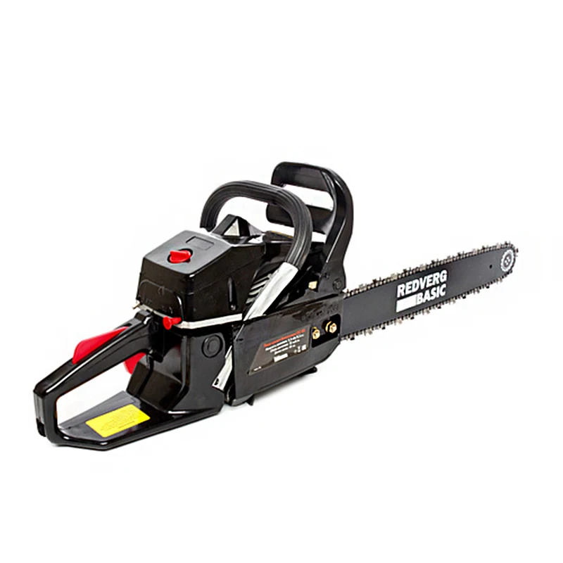 Бензопила RedVerg Basic GC-52 с большим топливным баком и регулировкой подачи цепного