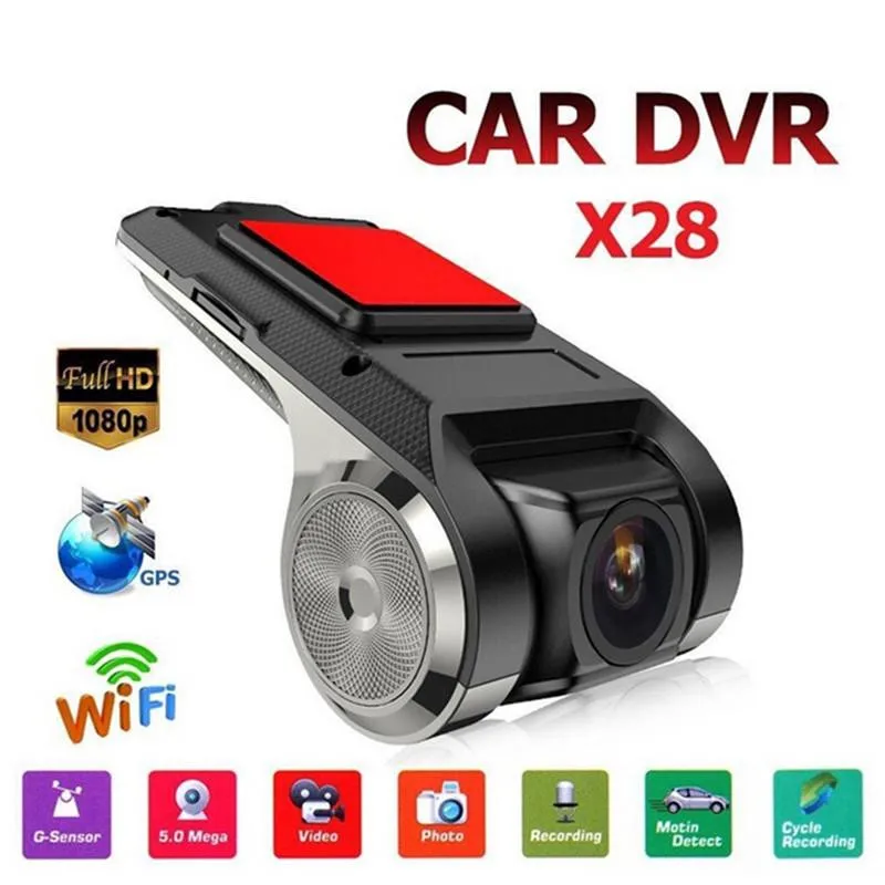 

X28 USB DVR Camera Video Dash Cam 1080P FHD Car Recorder WiFi ADAS G-Sensor
