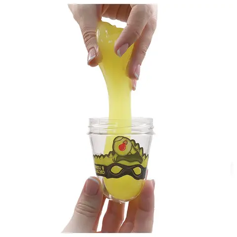 Слайм для рук (Лизун) Slime &quotNinja" желтый светится в темноте 130г (S130-19) |
