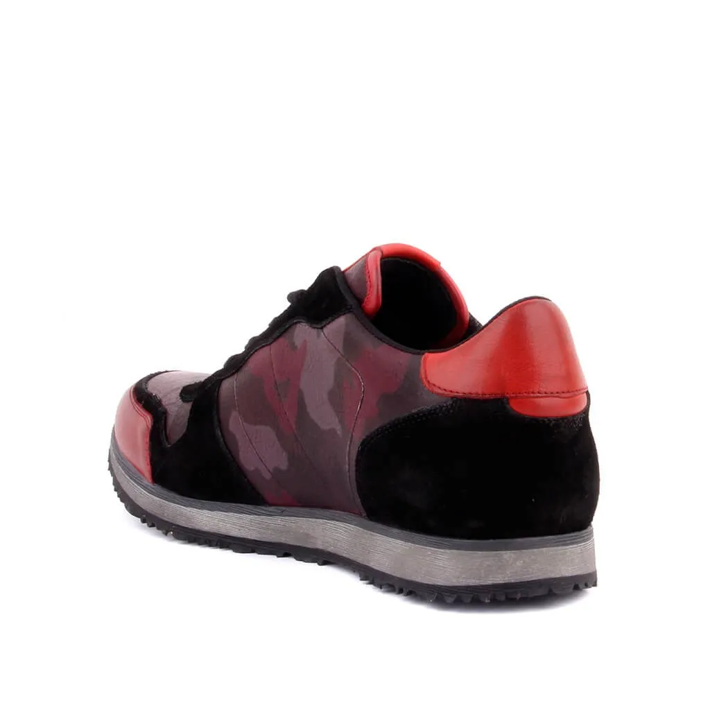 Sail-Lakers/Бордовая кожа черная замшевая мужская повседневная обувь | Обувь