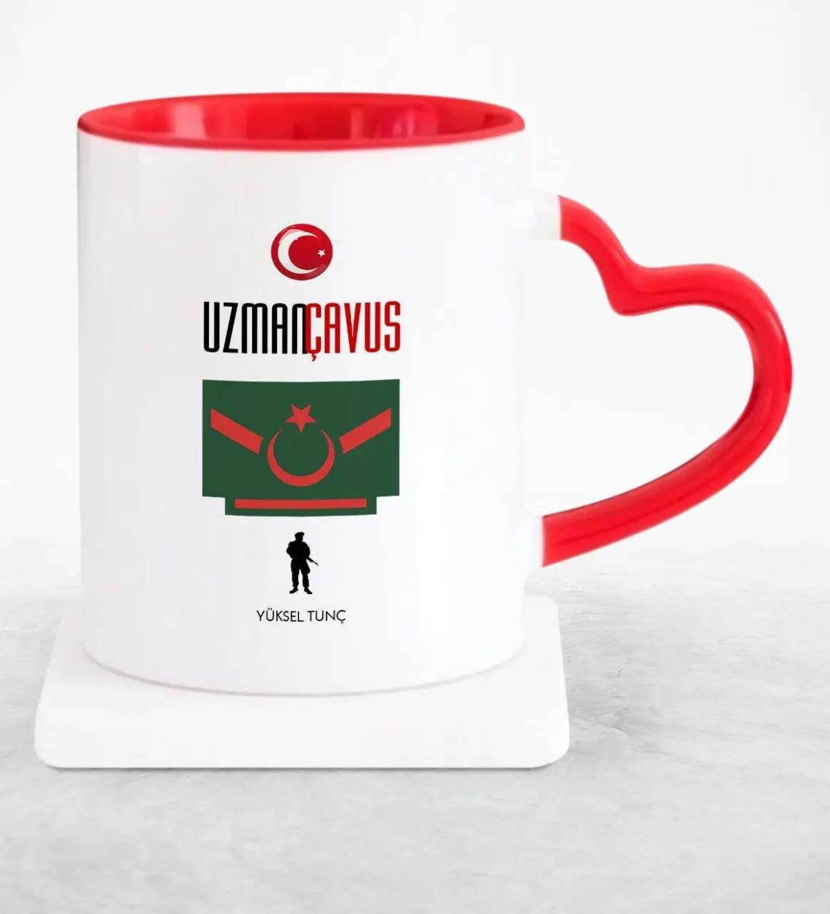 

Personalized Professional Expert Çavuş Red Heart Mug Cup