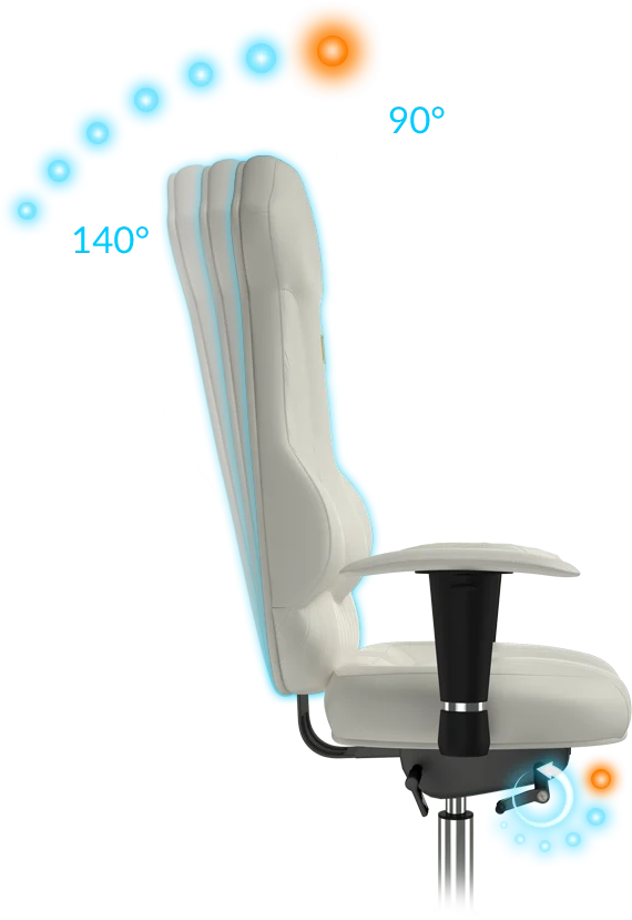 Офисное кресло KULIK SYSTEM IMPERIAL Бежевый Компьютерное Облегчение и комфорт для спины 5