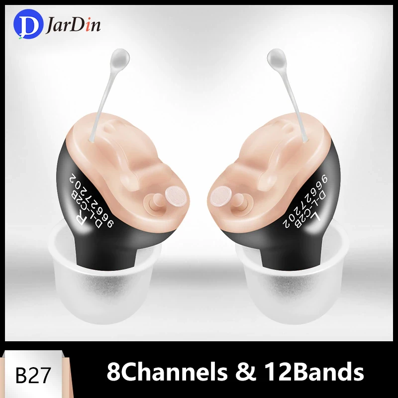 

Digital Hearing Aids 8 Channels 12 Bands Wireless Hearing Aids Mini Invisible CIC Invisible Heaing Aid Sound Amplifier Portable