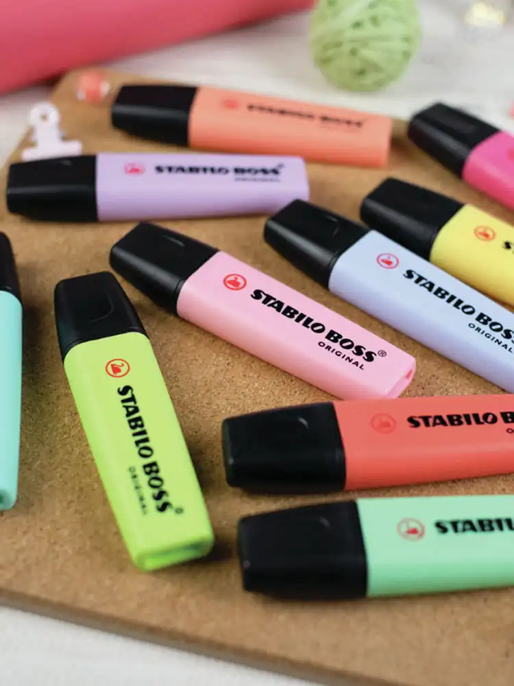 Маркер текстовыделитель STABILO BOSS ORIGINAL Pastel набор 4/6/8 пастельных цветов|Маркеры| |