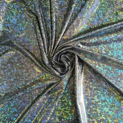 Silver holo darkgrey Новая biflex ткань, 200 gsm блестящая ткань для купальников, 4 способа растягивания, biflex, лайкра ткань, спандекс, MK - Цвет: Silver holo darkgrey