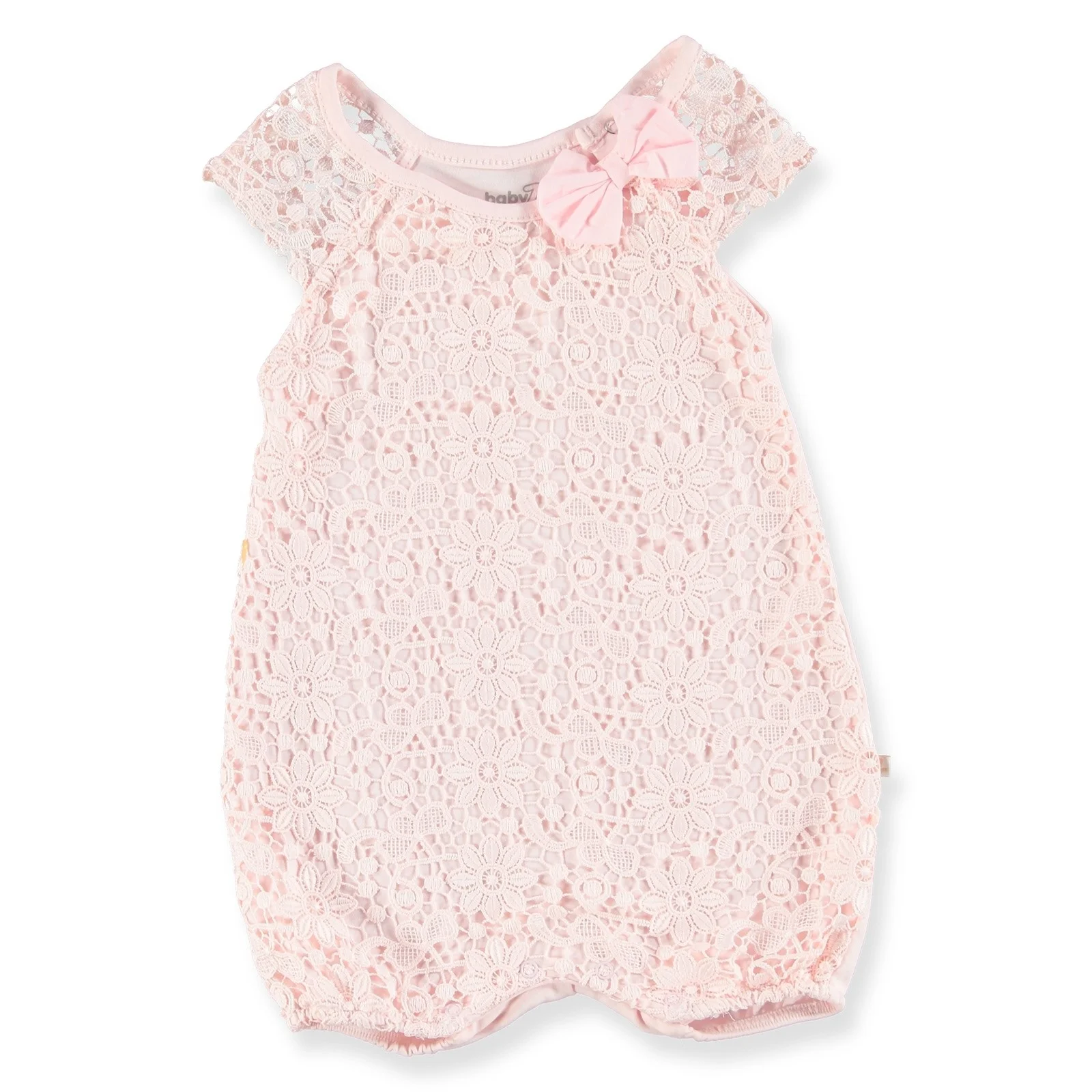 Короткий комбинезон с кружевной текстурой для маленьких девочек ebek BabyZ| |