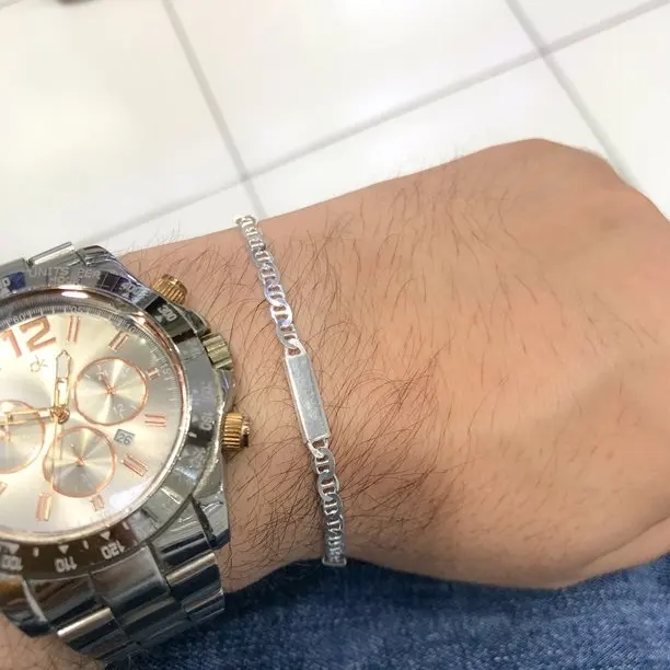 3 мм Твердый элегантный стильный Повседневный серебряный мужской браслет|Гибкие