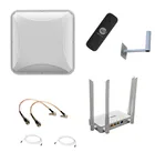 Комплект для интернета на дачу Wi-Fi роутер ZBT WE1626 Модем 4g Huawei E3372 ZTE MF79RU Антенна 3G4G 14дБ 15дБ MIMO