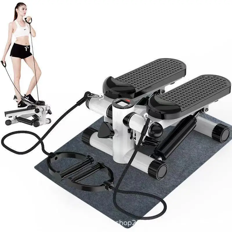 Mini Stair Stepper with Resistance Bands and LCD Monitor Portable Fitness Exercise Equipment