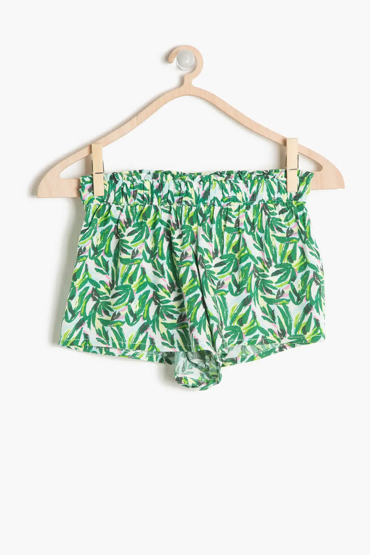 Coton Kids/Детские шорты с зеленым рисунком для девочек | Женская одежда