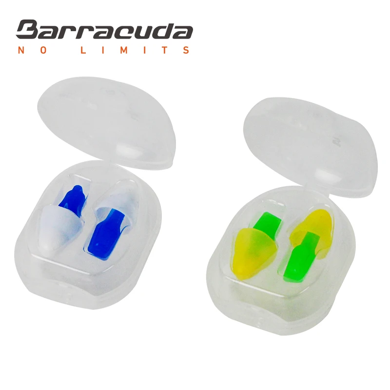 Barracuda Swimming Ear Plugs Pool and Surf Accessories Waterproof Soft Flexible Reusable E0140