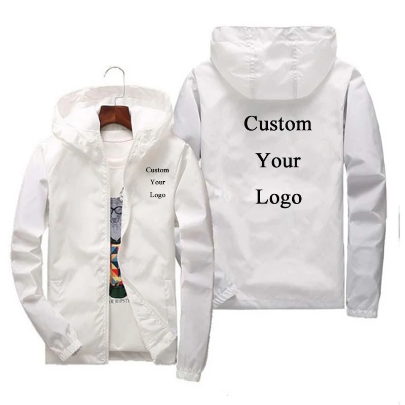 Мужская куртка с длинным рукавом Спортивная ветровка толстовка капюшоном