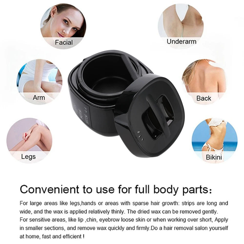 

Professional Wax Heater Epilator LCD Display Hair Removal Tool Smart Wax Warmer Machine Kit Hair Removal Depilatory 500ML