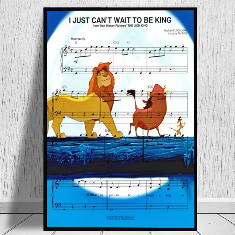 

Disney Minnie Mickey Mouse Runaway Railroad Canvas Painting Wall Art Nothing Can Stop Us Now Sheet Music Poster For Home Decor