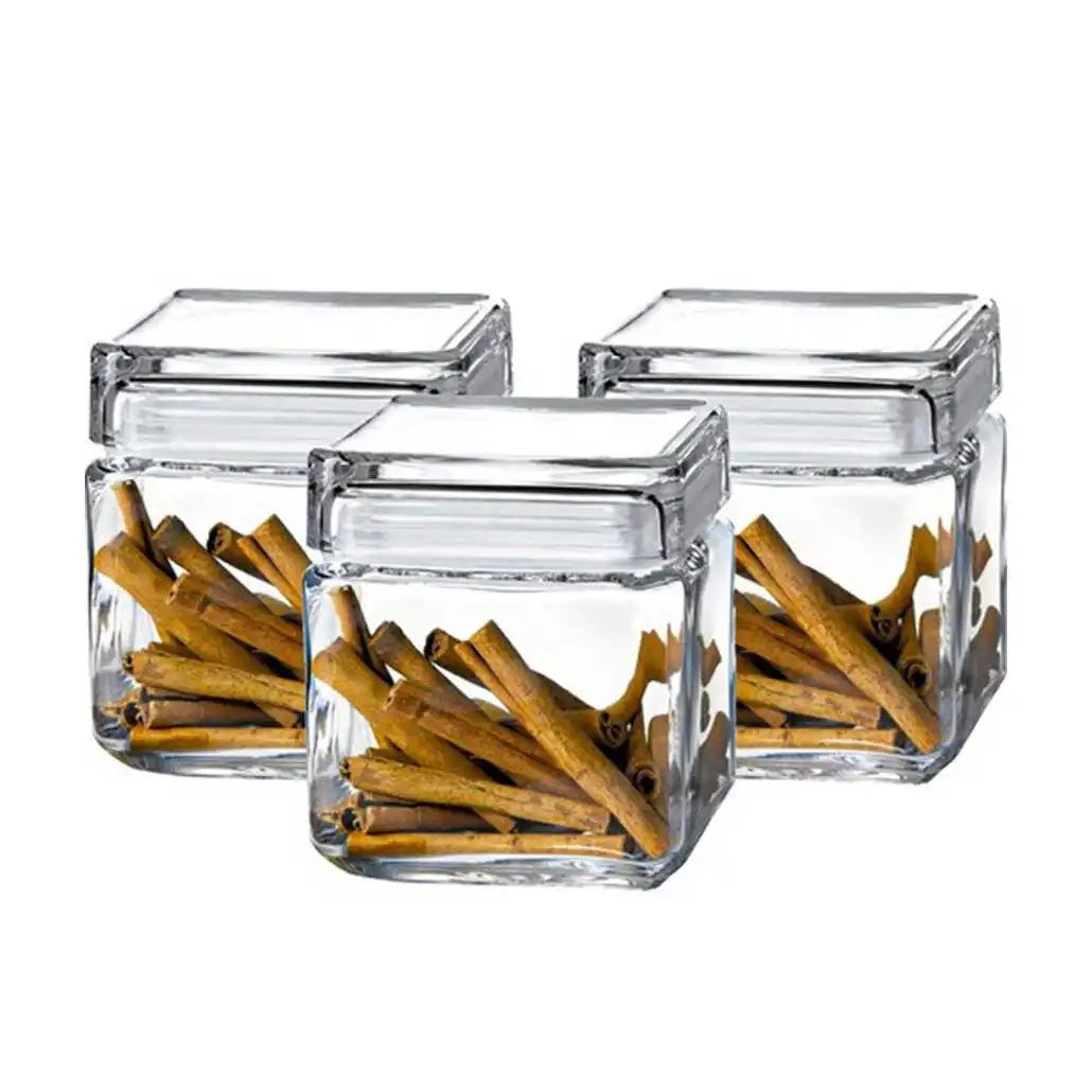 

Landmark Small Size pcs set Square Jar Set