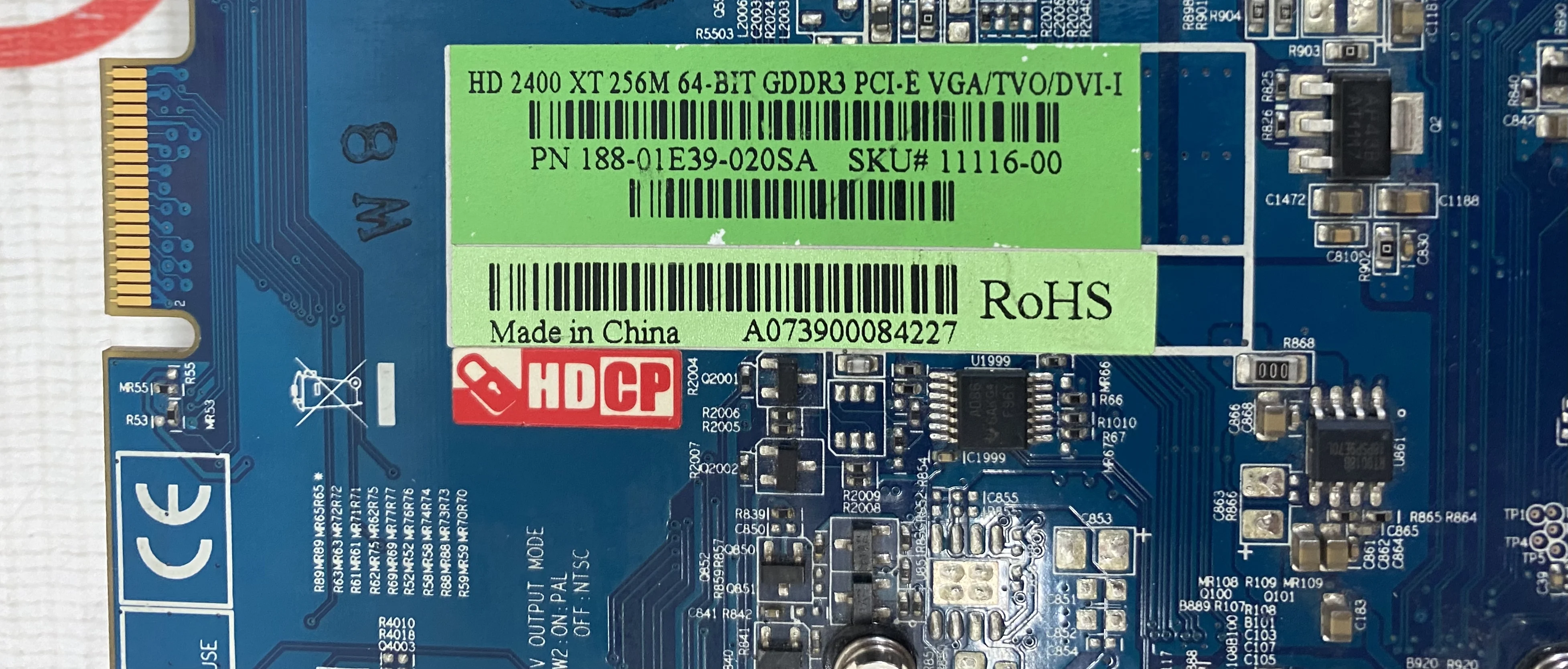 Видеокарта Sapphire Radeon HD 2400 XT 700Mhz PCI-E 256Mb 1600Mhz 64bit DVI TV HDCP | Компьютеры и офис