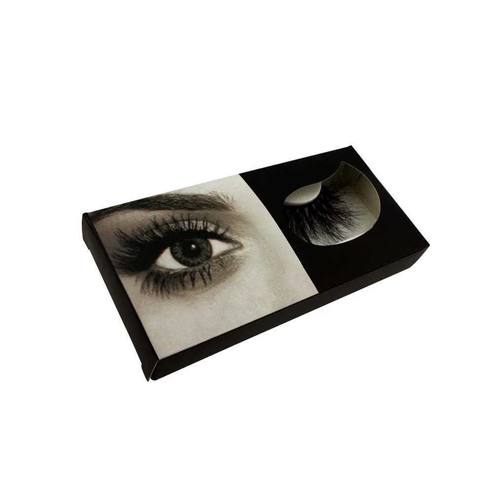 paper box Wholesale Custom Strip Lashes Boxes Free Design Makeup Beauty Cosmetic Cases 8-25mm 3d Mink Lashes Private Label Packaging Box - Цвет: paper box