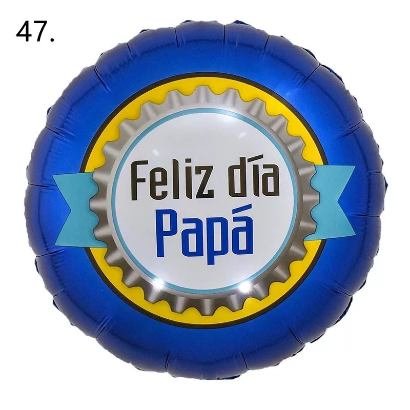 20 шт. круглых 18-дюймовых испанских гелиевых шаров на день счастливого отца