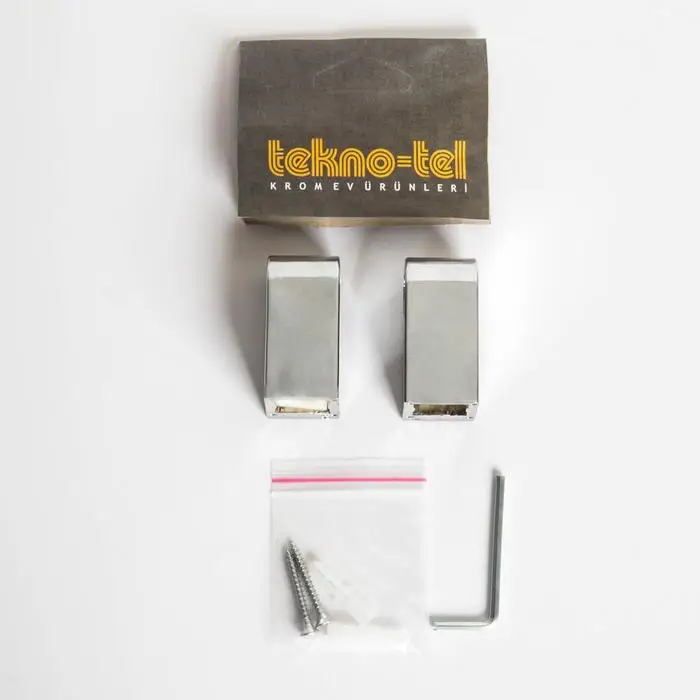 Рейлинг Tekno-tel 100 см d1 4 c комплектом для монтажа цвет хром |