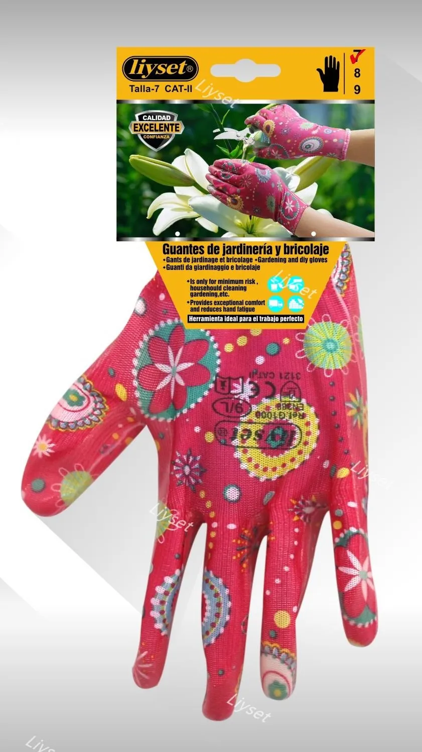 Защитный Перчатки нитриловые сад латексные садовые латексный нескользящий