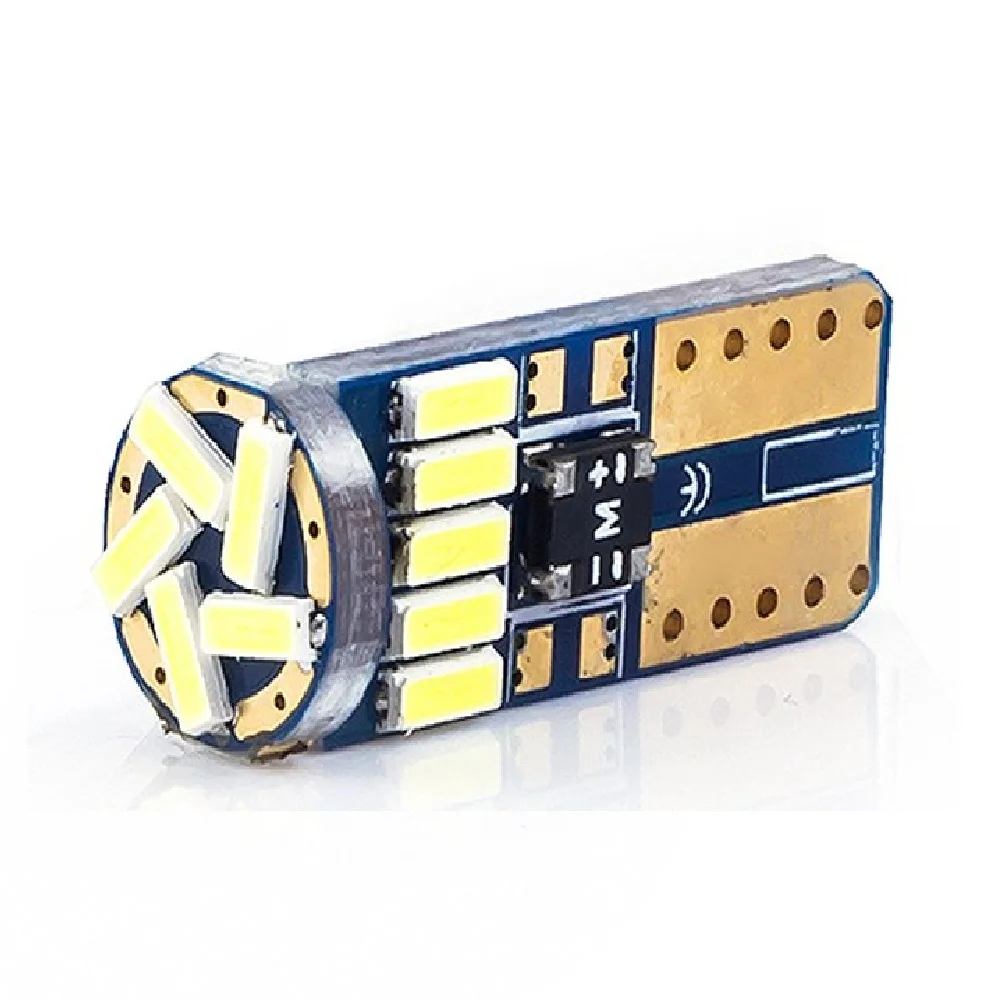 10 шт., светодиодные лампы canbus T10 15SMD 4014 10 шт., светодиодные лампы canbus T10 15SMD 4014
