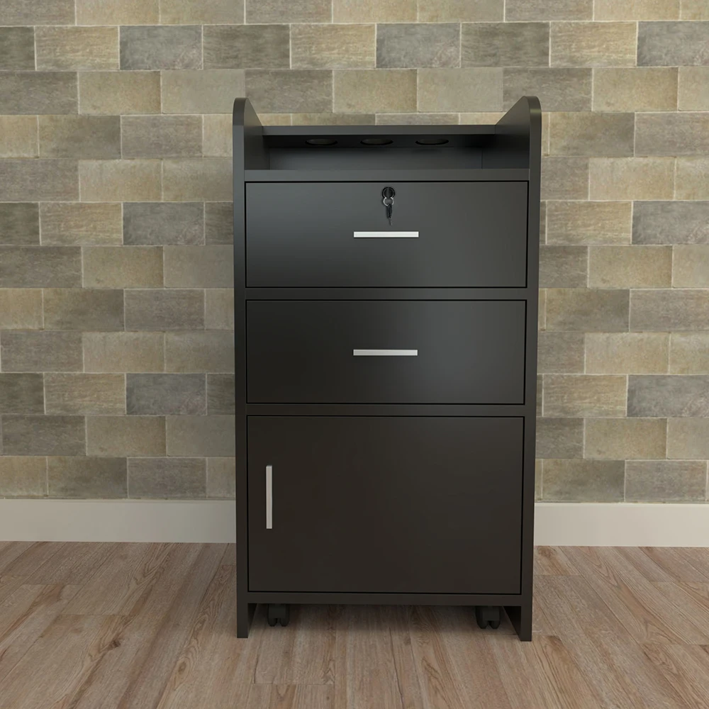 

Barber Salon Cabinet Rack 2 Pumping a Beauty Salon Side Table Black & White Black & Red